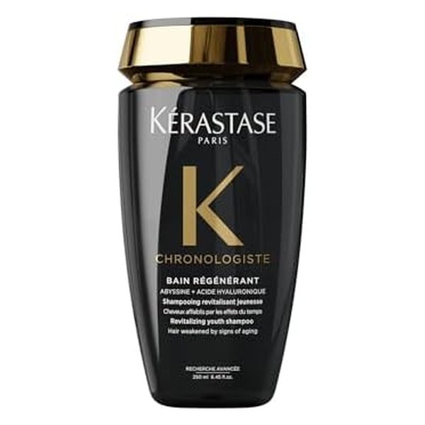 KÉRASTASE Chronologiste Bain Régénérant Shampoo - Revitalizing Shampoo For Weakened Hair, Anti-Aging, Hydrating & Smoothing, Infused with Hyaluronic Acid & Abyssine, Packaging May Vary